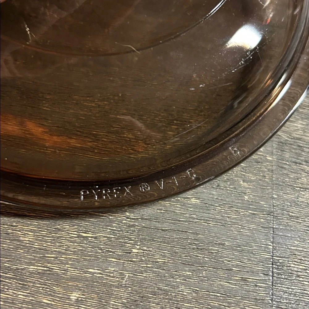 Pyrex/Corning Vision Ware grey smoke glass replacement lid, model V-1-C‎